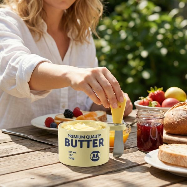 Wholesale Butter Container, Butter Crock with Butter Knife Set