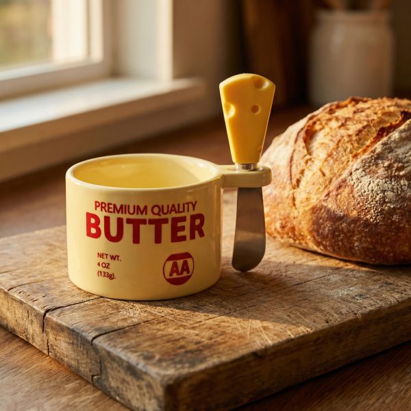 Wholesale Butter Container, Butter Crock with Butter Knife Set