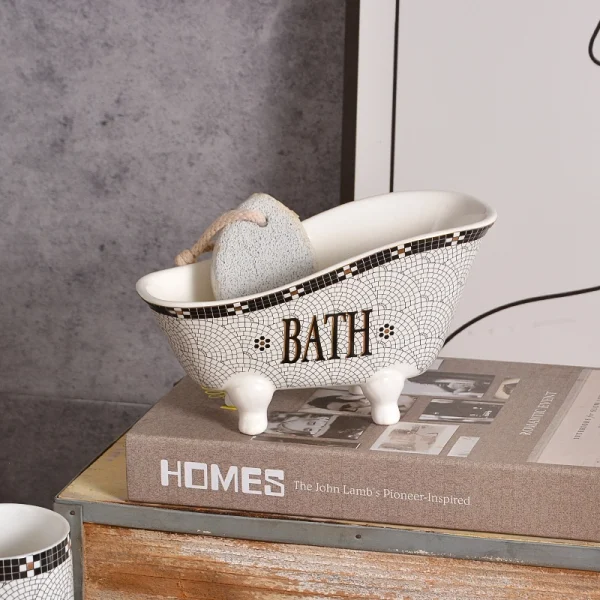 Wholesale 7-Piece Mosaic Texture Bathroom Set - Factory Direct Ceramic Bathroom Set Supply