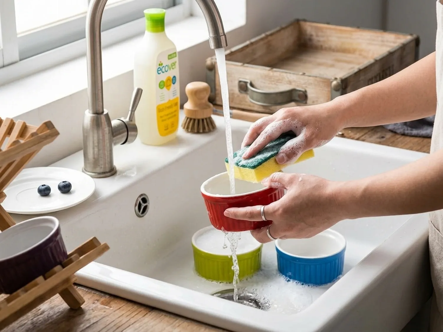 handwashing glazed ceramic bowl