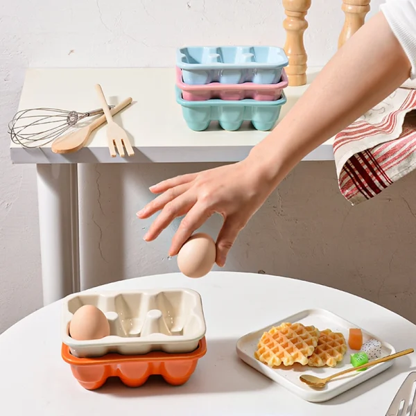 Wholesale Premium Ceramic Egg Tray for Kitchen Organization