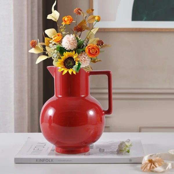 Wholesale Modern Pure Color Ceramic Pitcher Vase – Kedali Ceramic Vase Manufacturer