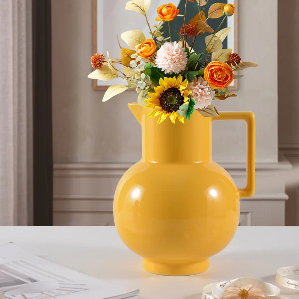Wholesale Modern Pure Color Ceramic Pitcher Vase – Kedali Ceramic Vase Manufacturer
