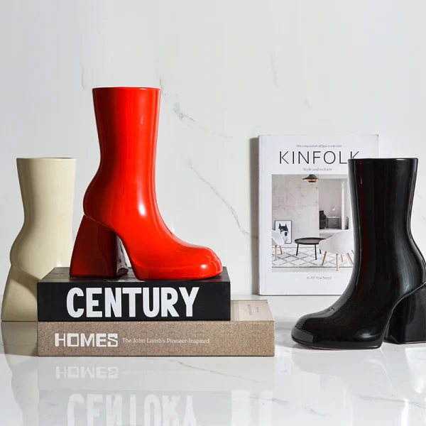Wholesale Unique High-Heel Boot Ceramic Vase – Creative Ceramic Vase Manufacturer