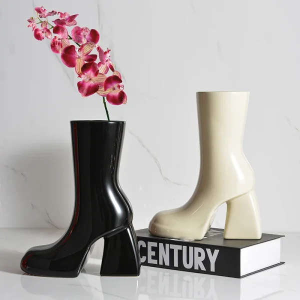 Wholesale Unique High-Heel Boot Ceramic Vase – Creative Ceramic Vase Manufacturer