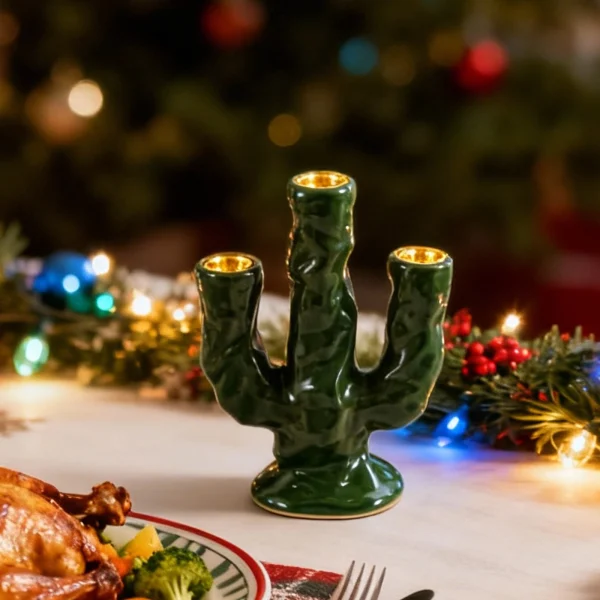 Wholesale Seaweed-shaped Candle Holders, Bulk Cerative Ceramic Candlesticks Supply