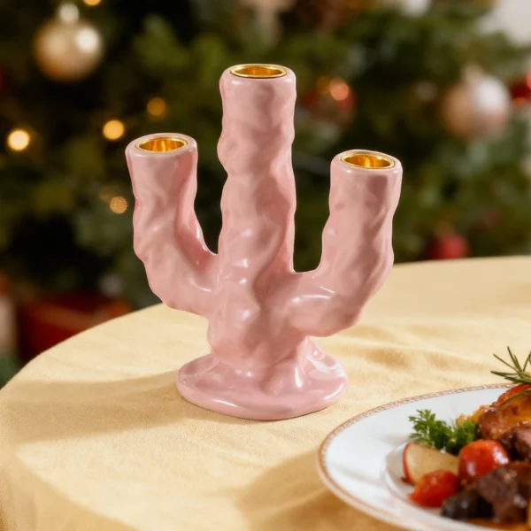 Wholesale Seaweed-shaped Candle Holders, Bulk Cerative Ceramic Candlesticks Supply