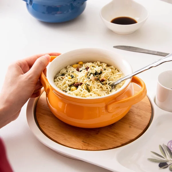 Wholesale Ceramic Double-Handle Soup Bowls – Kedali Tableware Factory Offers Bulk Supply