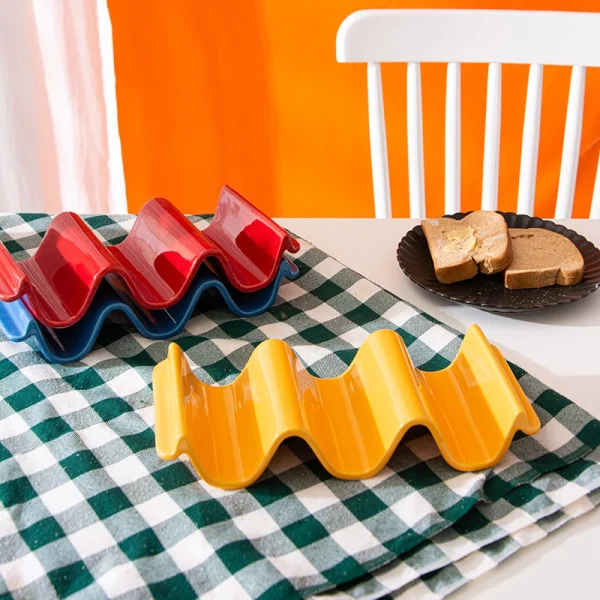 Wholesale Ceramic Taco Holders, Taco Racks, Multiple Colors Available – Kedali Kitchenware Manufacturer