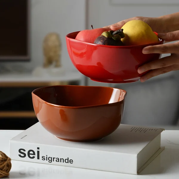 Wholesale Irregularly shaped Cerative Ceramic Fruit Bowls, Salad bowls