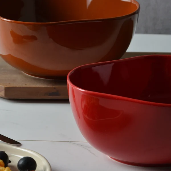 Wholesale Irregularly shaped Cerative Ceramic Fruit Bowls, Salad bowls