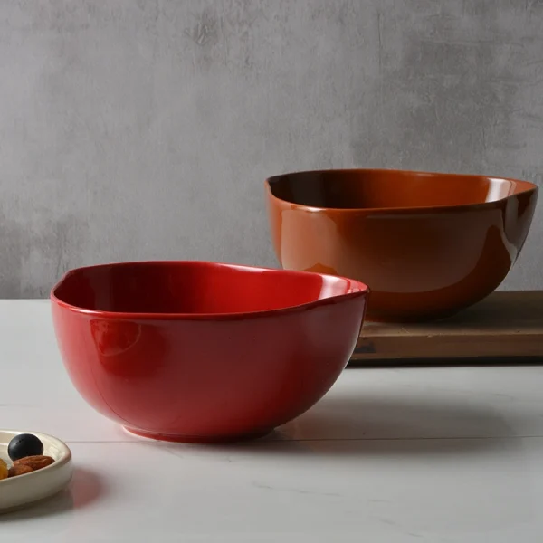 Wholesale Irregularly shaped Cerative Ceramic Fruit Bowls, Salad bowls