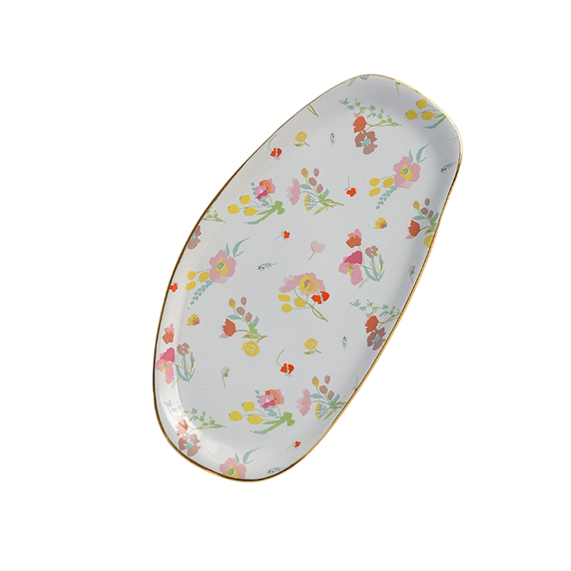 Wholesale Ceramic Trinket Tray Manufacturer – Factory Supply Ceramic Trinket Trays with Floral Patterns - Image 6