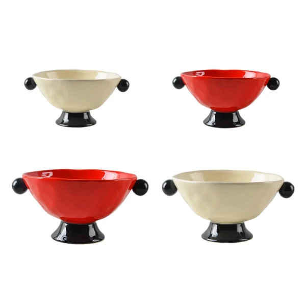 Wholesale Ceramic Fruit Serving Bowl with Pedestal Base – Serveware Manufacturer
