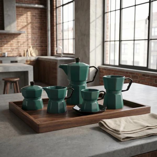 Wholesale Ceramic Coffee Pot Set Manufacturer, Bulk 5-Piece Coffee Sets Supply