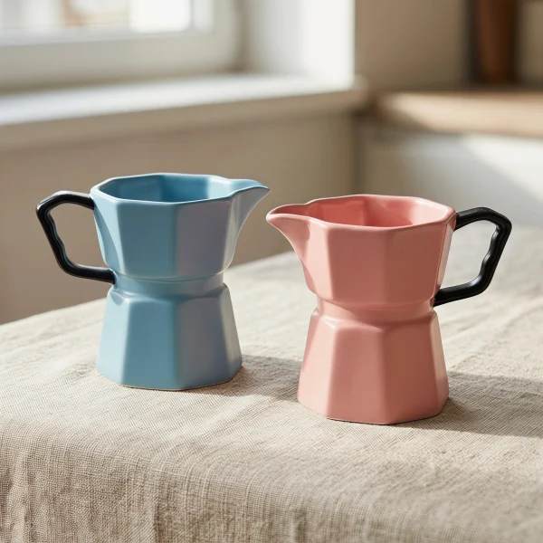 Wholesale Moka Pot Inspired Ceramic Coffee Pot – Suitable for Home Furnishing Retailers, Supermarkets, and Chain Coffee Shops