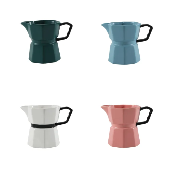 Wholesale Moka Pot Inspired Ceramic Coffee Pot – Suitable for Home Furnishing Retailers, Supermarkets, and Chain Coffee Shops
