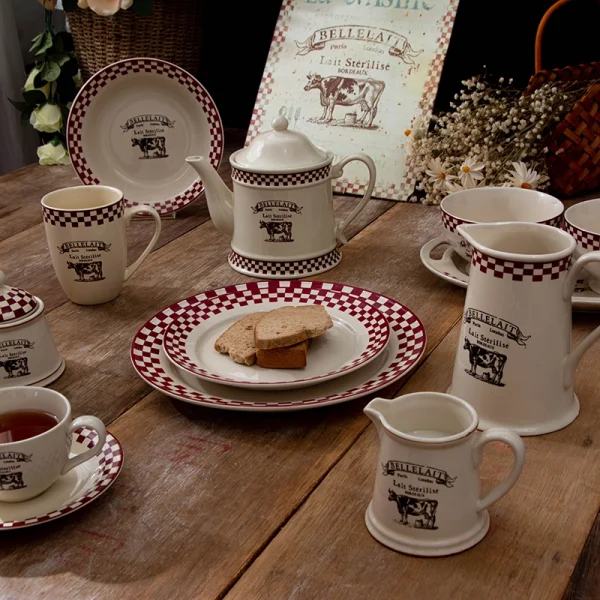 Wholesale Vintage French Dairy-Themed Tableware Set – Tableware Manufacturer