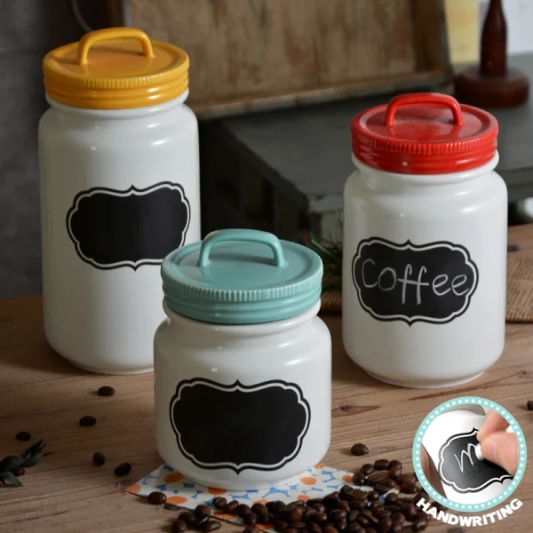 Wholesale Sealed Storage Jar with Writing Space for Labeling