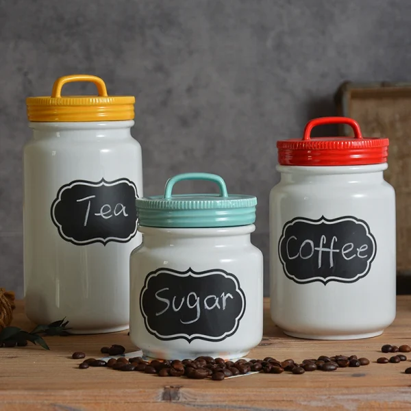 Wholesale Sealed Storage Jar with Writing Space for Labeling