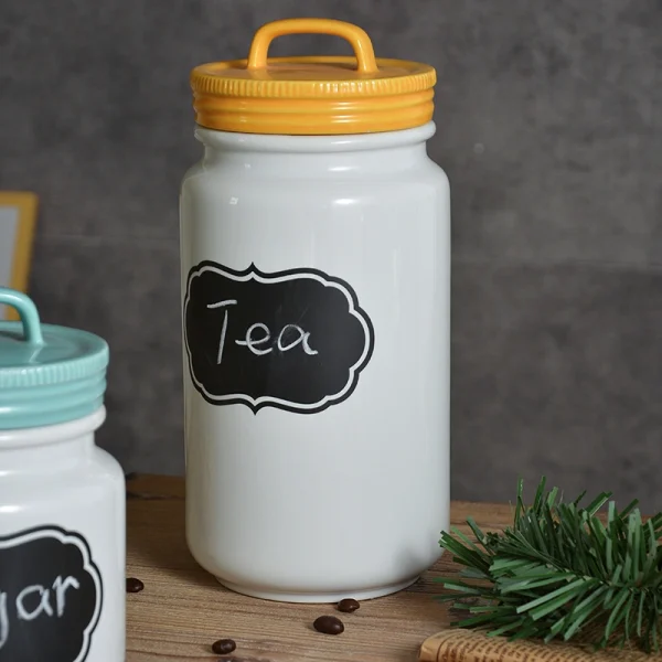 Wholesale Sealed Storage Jar with Writing Space for Labeling