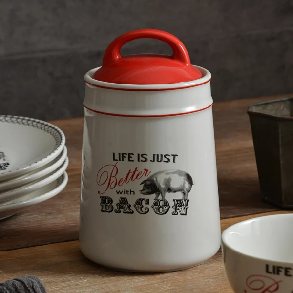 Wholesale Ceramic Farmhouse Style Kitchen Canister Set – Direct Factory Price