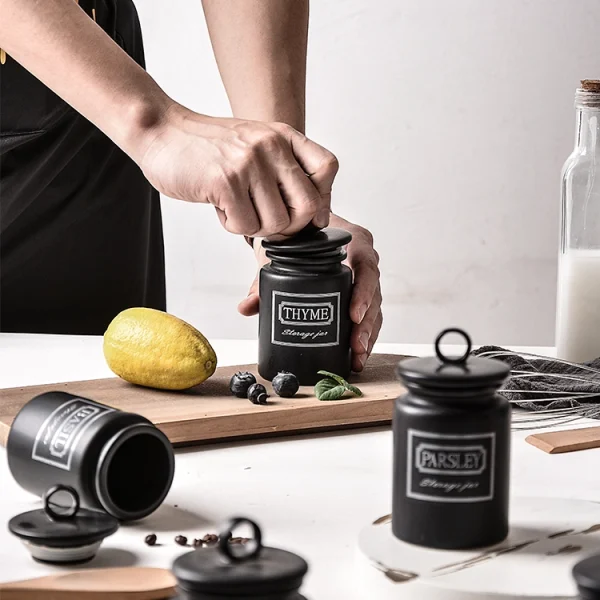 Wholesale Ceramic Storage Jars for Kitchen, Ceramic Salt and Sugar Jars