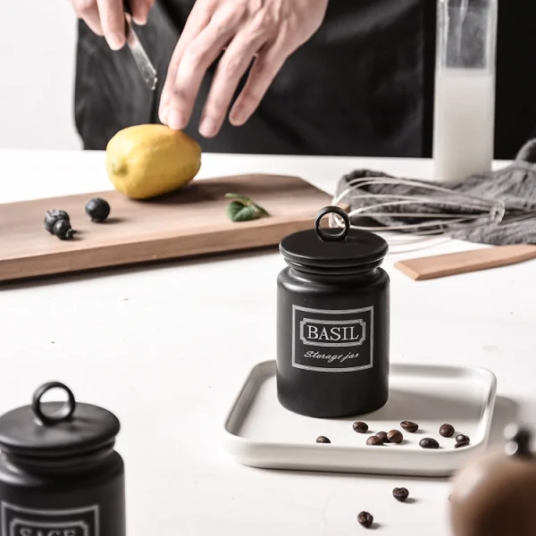 Wholesale Ceramic Storage Jars for Kitchen, Ceramic Salt and Sugar Jars
