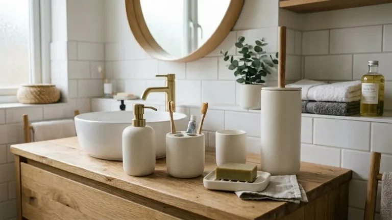 What Does a Complete Ceramic Bathroom Accessories Set Include?