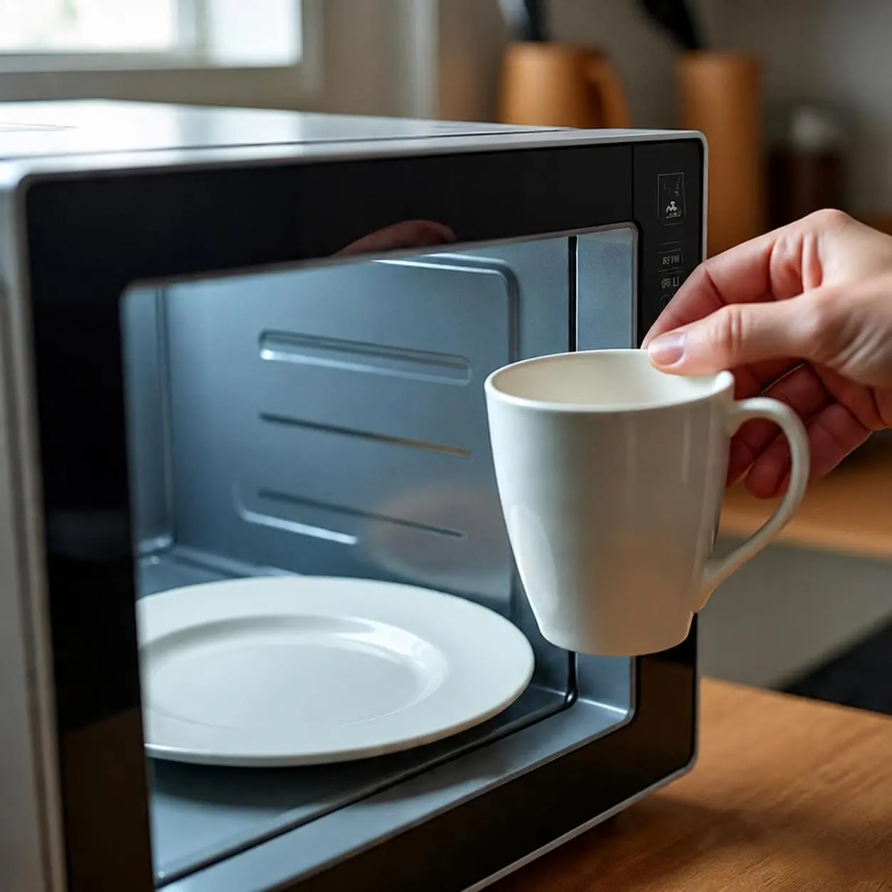 check if the ceramic plate is microwave-safe