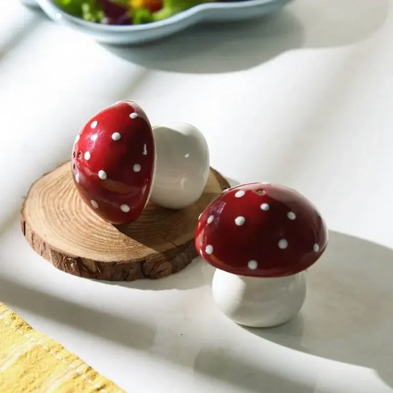 mushroom-shaped salt shaker