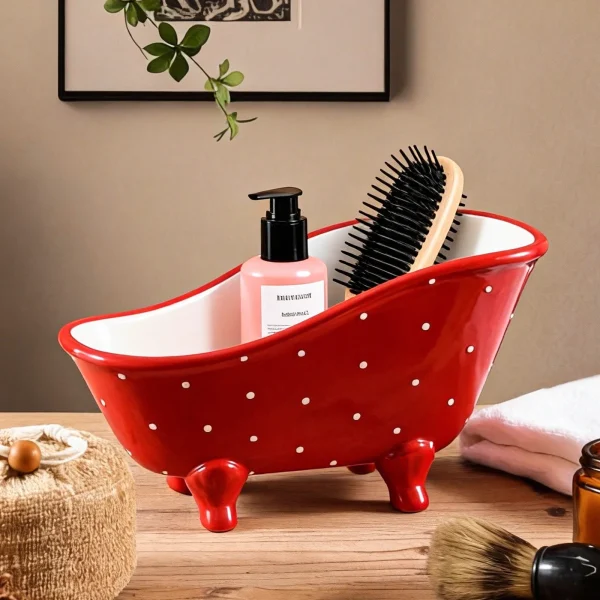 Wholesale Ceramic Bathroom Organizer – Bathroom Jewelry Storage Container – Ceramic Factory Direct Supply