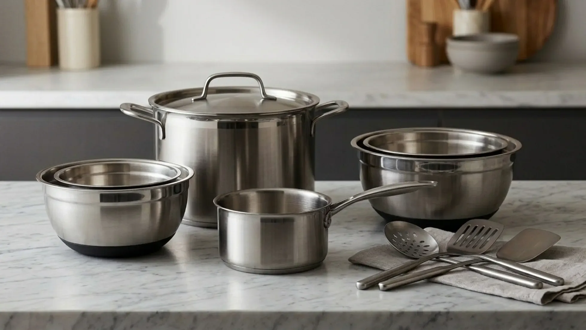 stainless steel kitchenware