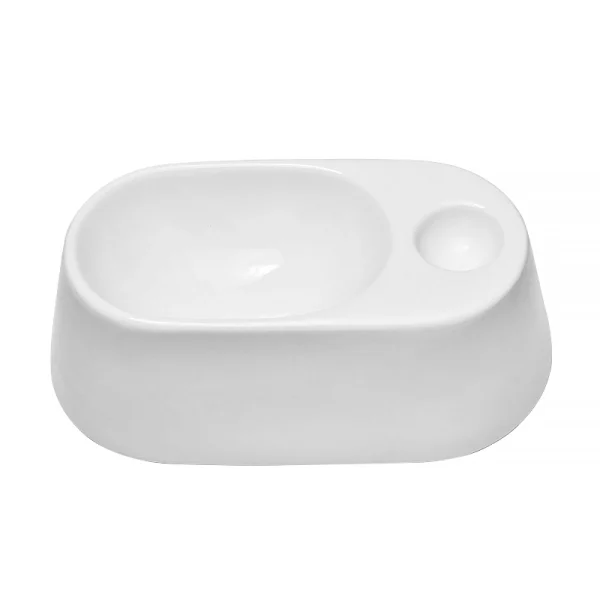 Wholesale Ceramic Dog Bowls with Modern Minimalist Design, Anti-Spill Raised Pet Water Feeder Bowl - Pet Food Bowl Factory Supply