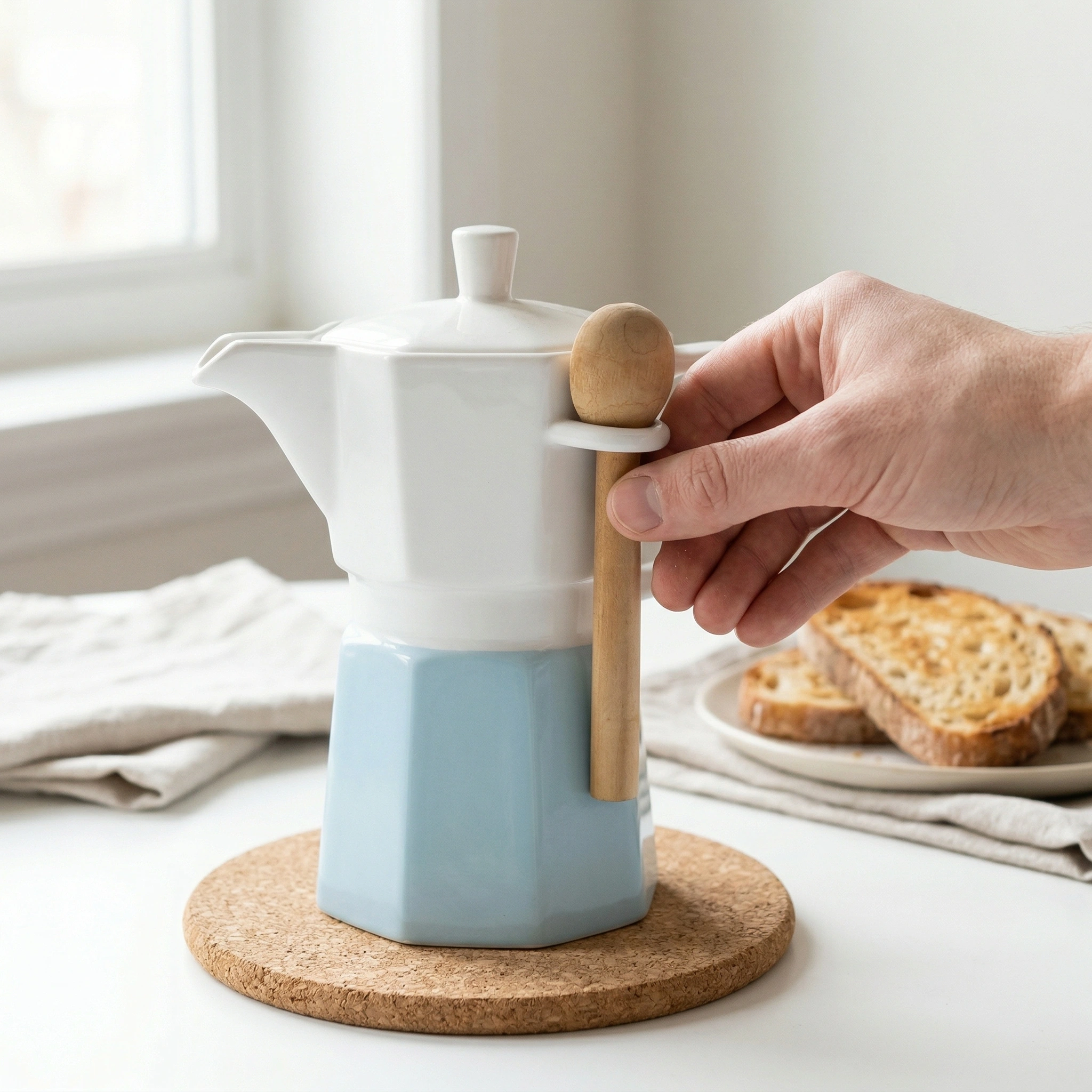 wholesale ceramic moka pot set