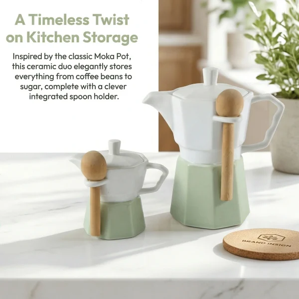 wholesale ceramic moka pot set