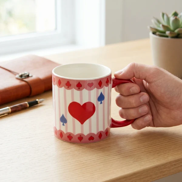 Wholesale Poker Theme Ceramic Mug, 4-Piece, 460ml, Novel Home Drinkware - Ceramic Mug Manufactrurer Supply