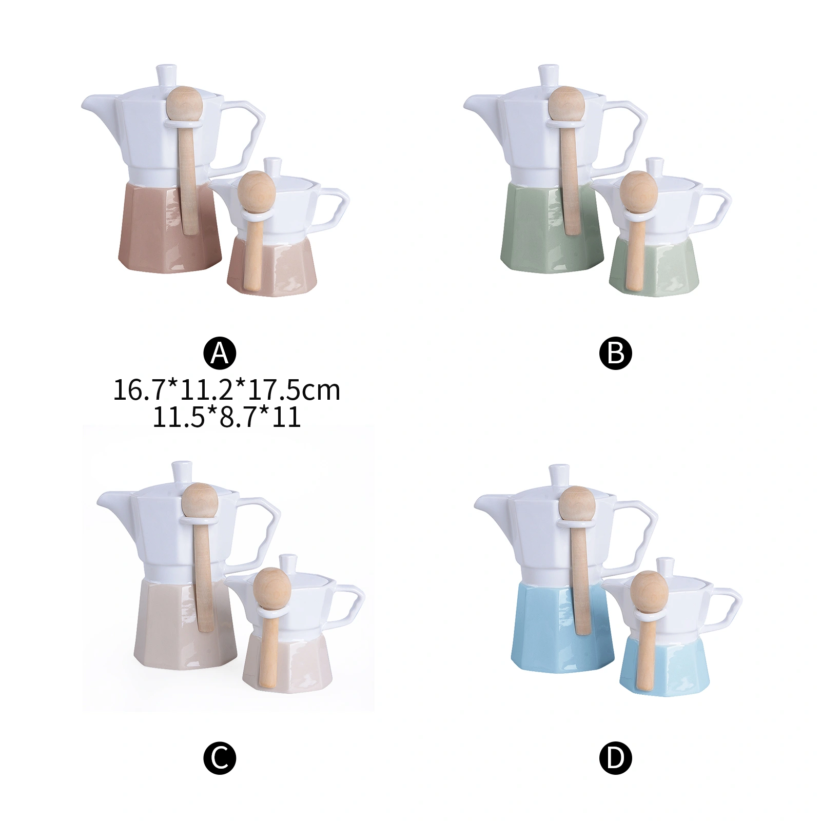 wholesale ceramic moka pot set