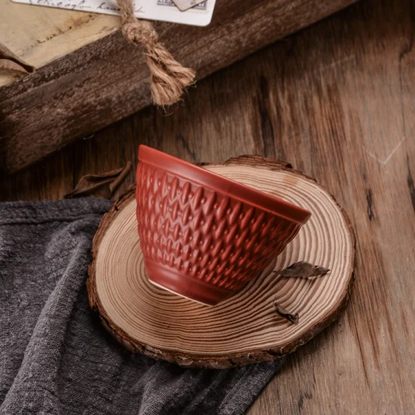 Wholesale Handmade Matte Stoneware Tea Set with Bamboo Lift Handle, Complete 5-Piece Chinese Gongfu Tea Serving Set