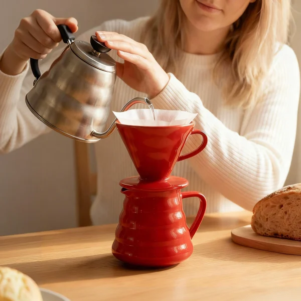 Wholesale Compact Travel Ceramic Coffee Pou Set, Outdoor Portable Coffee Maker Supply - Coffee Mug Manufacturer Direct
