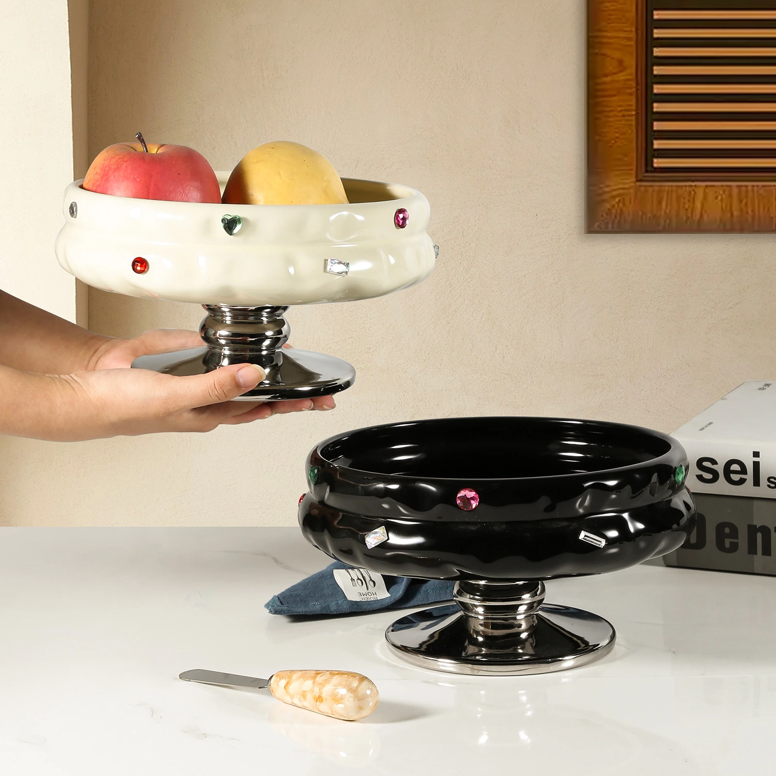 ceramic fruit bowl