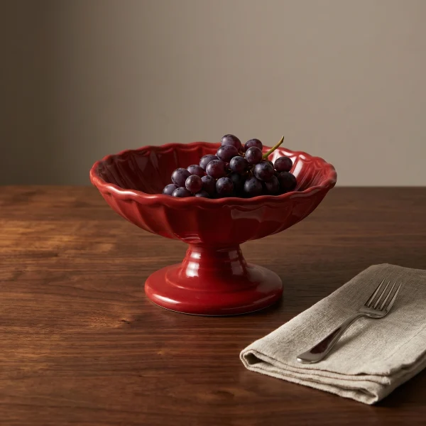 ceramic pedestal bowl