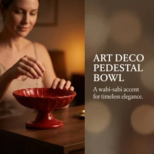 ceramic pedestal bowl