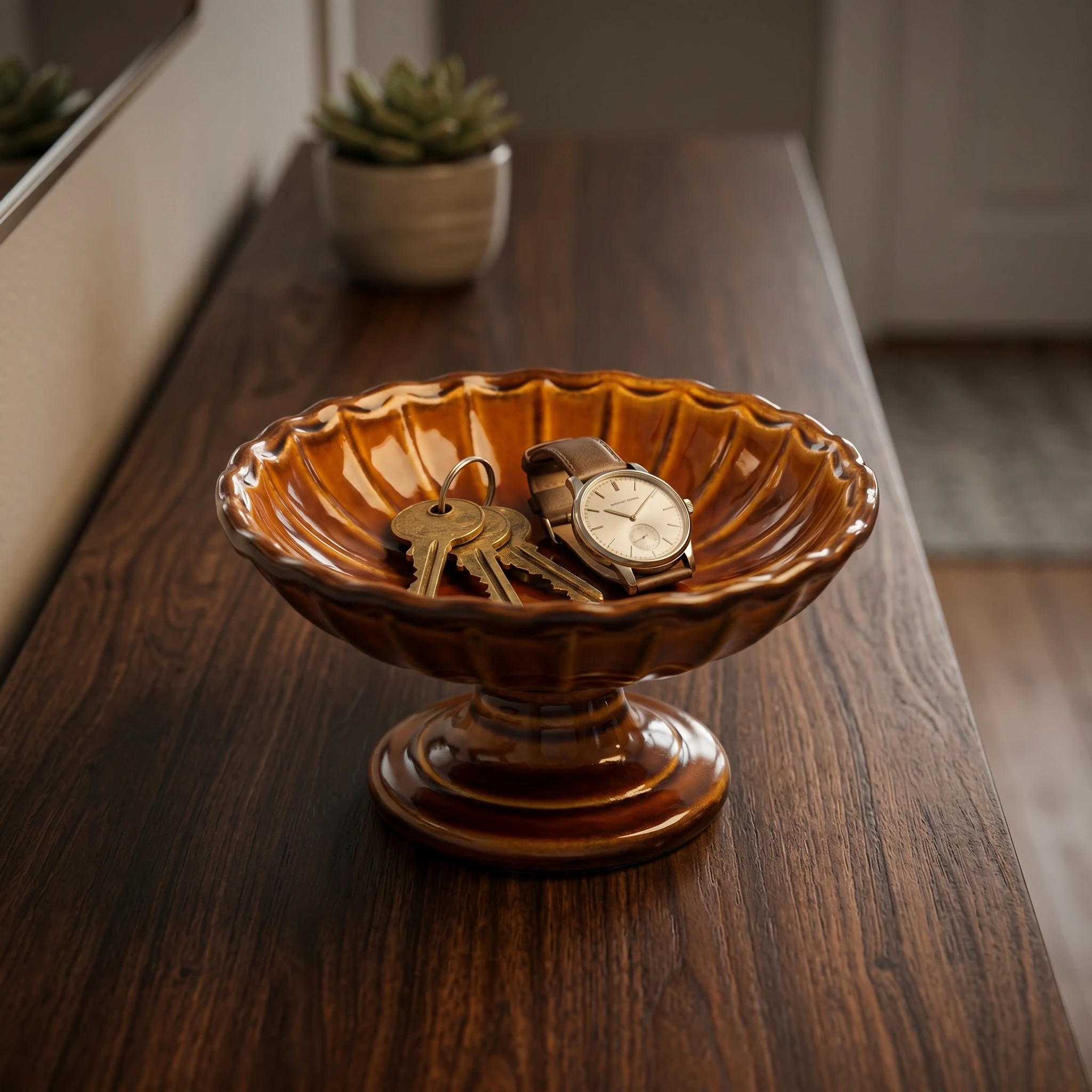 ceramic pedestal bowl