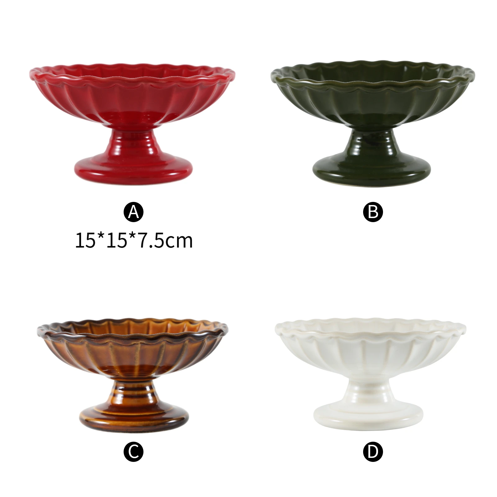ceramic pedestal bowl