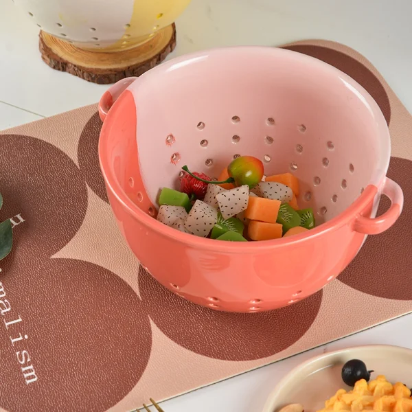 ceramic colander bowl