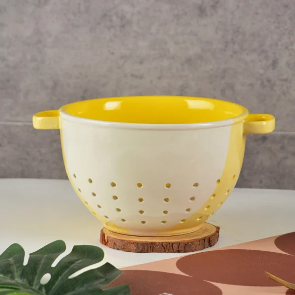 ceramic colander bowl