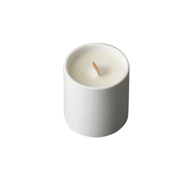 Wholesale Matte Ceramic Candle Jar with Lid, Empty Round Candle Vessel for Soy Wax, Home Decor & Gift