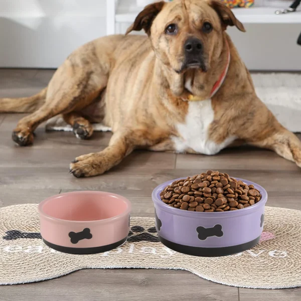 Wholesale Non-Slip Ceramic Pet Bowl, Pet Feeding Dishes Supply