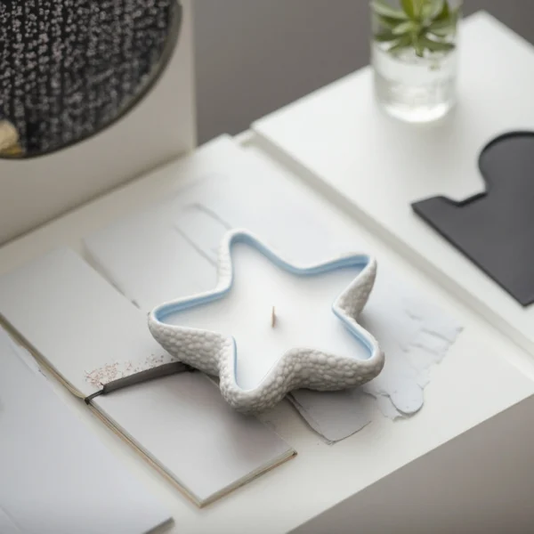 Wholesale Ceramic Starfish Candle Holder For Table Home Decor, Beach House Gift